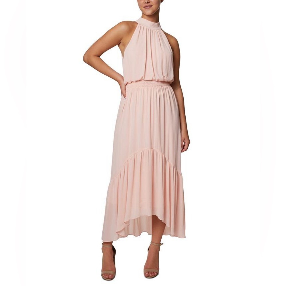 Laundry By Shelli Segal Blush Pink High Low/ Midi Maxi Dress
